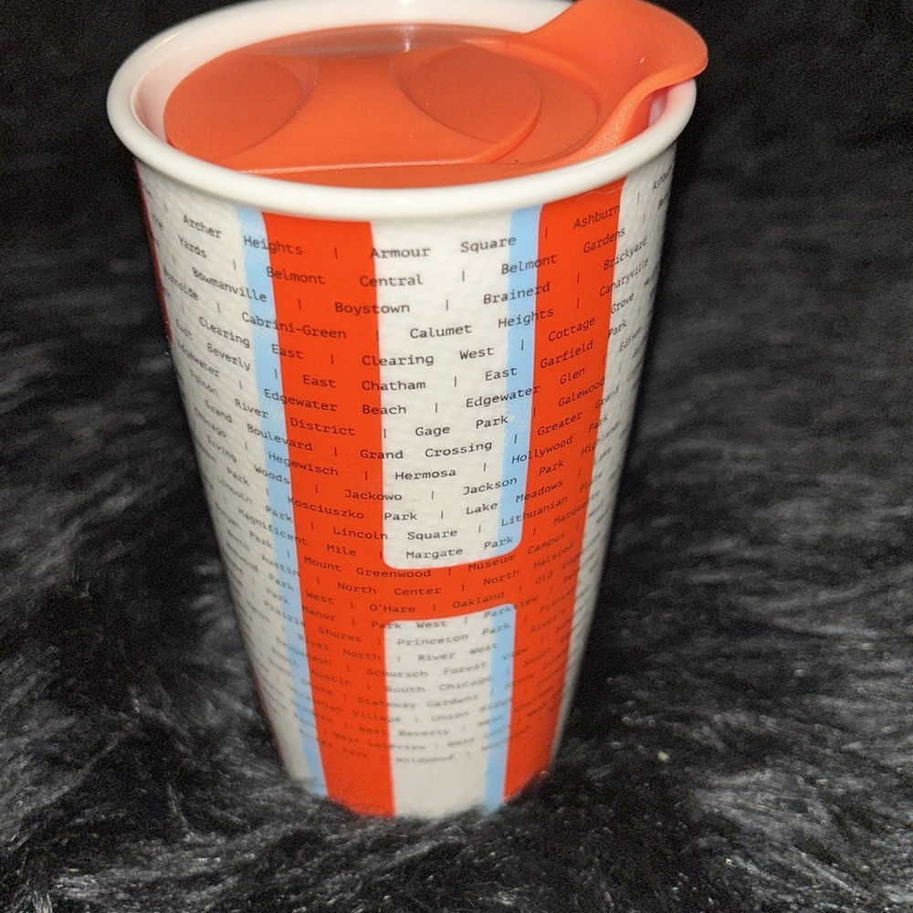 STARBUCKS Chicago Neighborhood Local Cities Collection Tumbler Cup Mug 12 oz
